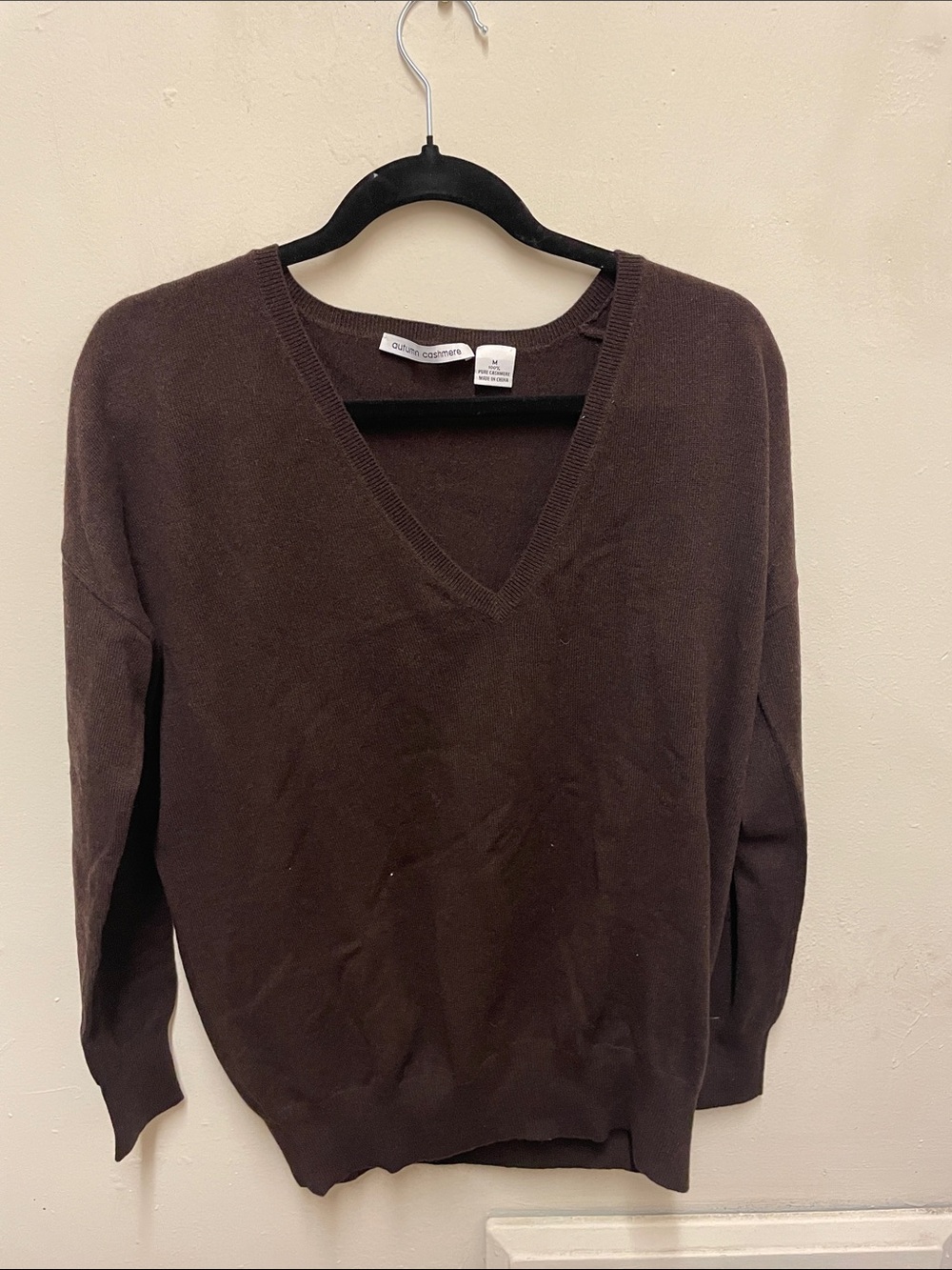 J. Crew Brown V-Neck Sweater